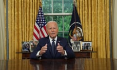 President Biden delivers remarks following attack during Donald Trump election rally in Pennsylvania, Washington, District of Columbia, United States - 14 Jul 2024<br>Mandatory Credit: Photo by Erin Schaff/UPI/REX/Shutterstock (14586658a) President Joe Biden addresses the nation from the Oval Office of the White House in Washington, DC on Sunday, July 14, 2024. He made remarks in regards to the former President Donald Trump being injured during a shooting at a July 13 election rally in Pennsylvania. The attack on Saturday killed one spectator at the scene and left two others critically injured. President Biden delivers remarks following attack during Donald Trump election rally in Pennsylvania, Washington, District of Columbia, United States - 14 Jul 2024