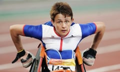 Tanni Grey-Thompson after finishing fourth in the women’s 200m at the Athens 2004 Paralympic Games.