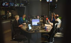 BBC Radio 4 Today Programme<br>LONDON, ENGLAND - APRIL 19: (NO SALE/NO ARCHIVE) In this handout image provided by the BBC, British Prime Minister Theresa May (L) appears on BBC Radio 4 Today programme with presenter Nick Robinson (R) on April 19, 2017 in London, United Kingdom. (Photo by Jeff Overs/BBC via Getty Images) Warning: Use of this copyright image is subject to Terms of Use of BBC Digital Picture Service. In particular, this image may only be used during the publicity period for the purpose of publicising "BBC Radio 4 Today" and provided the BBC is credited. PAID COMMERCIAL IMAGE FOR PUBLICITY PURPOSES - FREE FOR EDITORIAL USE.