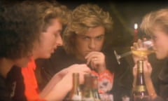 George Michael in the video for Wham!'s Last Christmas