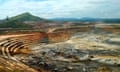 The KCD open pit gold mine, operated by Randgold, in the Democratic Republic of Congo,