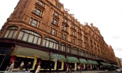 Exterior of Harrods department store