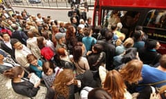 Commuter chaos in London 