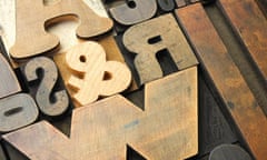 Old wooden letters