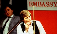 Alex Higgins at the Crucible in 1983.