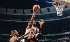 Michael Jordan shoots