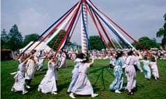 Children Dancing Around Maypole