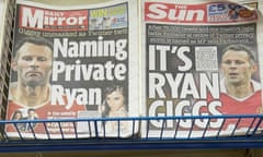 Newspaper headlines Ryan Giggs