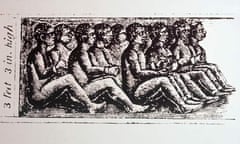 illustration  of slaves in a ship's hold