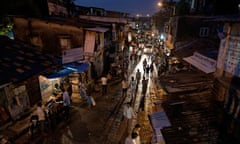 Slum near the airport in Mumbai