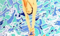 Detail from poster for 1972 Olympics by David Hockney.