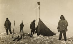 Captain Scott and the British polar team at the south pole, 18 January 1912