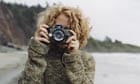 Woman on Beach with Camera