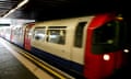 A Piccadilly line train at Arnos Grove