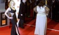Gabourey Sidibe and Kate Winslet at the Baftas