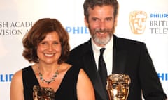 Batfta TV awards 2010: Rebecca Front and Peter Capaldi
