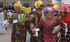 supporters at Inauguration of Umaru Musa Yar Adua as the new President of Nigeria Abuja 29 May 2007