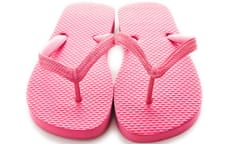 Pair pink flip flop