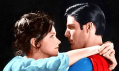 Match made in the heavens ... Margot Kidder and Christopher Reeve in the 1978 Superman film