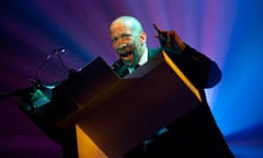 Reg E Cathey delivers his sermon in Paul Heaton’s The 8th