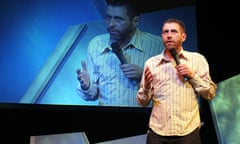 Comedian Dave Gorman a the Guardian Hay festival 2009