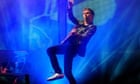 Matt Bellamy of Muse performs on the Main stage at the Leeds festival 2011