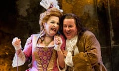 Penelope Keith (Lady Wishfort) and Jeremy Swift (Sir Wilfull Witwoud) in The Way Of The World
