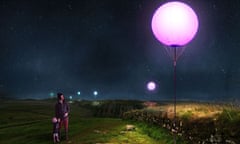 Olden globes … visualisation of Connecting Light, an installation along Hadrian's Wall