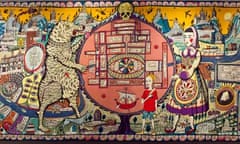 Detail from a Grayson Perry tapestry