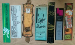 Secondhand book inserts bookmarks