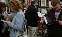 Bookshop browsers in Hay