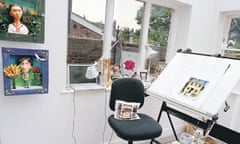 Anthony Browne's studio