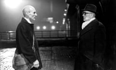 Patrick Stewart and Alec Guinness in the 1979 TV adaptation of Tinker, Tailor, Soldier, Spy.