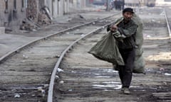 A Chinese man in Gansu province, China