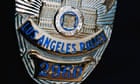 A Los Angeles Police Department officer's badge