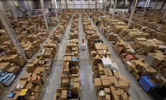 An Amazon warehouse