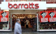 The Barratts shoe store on Oxford Street in London