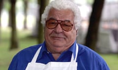 Antonio Carluccio in apron