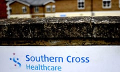 Southern Cross Healthcare sign outside one of its properties