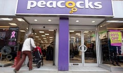 A Peacocks clothing store