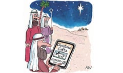 Kipper Williams Christmas card - three kings