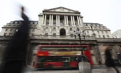 The Bank of England in the City of London