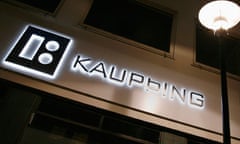 Branch of Iceland's Kaupthing Bank is seen in downtown Reykjavik