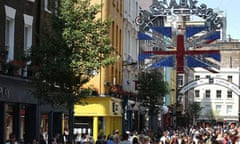 Musical festival in Carnaby Street, London