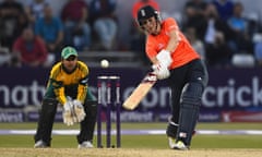 England's captain Charlotte Edwards hits out during her matchwinning innings against South Africa