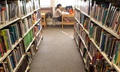 laptop in library