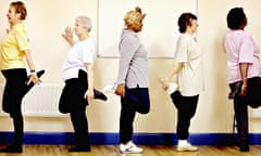 older people women exercise class