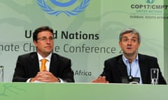 COP17 in Durban : UNEP Executive Director Achim Steiner  and Chris Huhne
