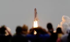 The space shuttle Atlantis, STS-135 lifts off from launch pad 39A at the Kennedy Space Center 