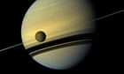 A monthe in space : Natural color view of Titan and Saturn from NASA's Cassini spacecraft,